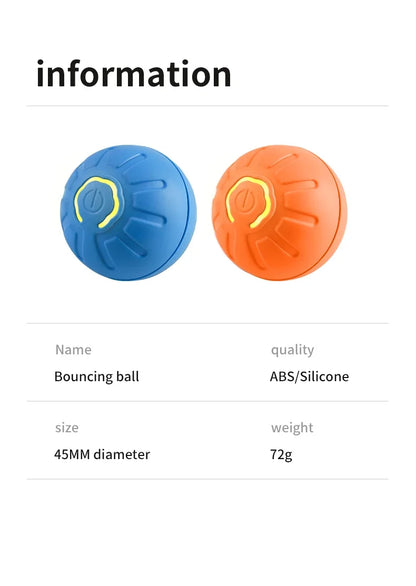 Smart Dog Toy Ball Electronic Interactive Pet Toy Moving Ball USB Automatic Moving Bouncing for Puppy Birthday Gift Cat Product