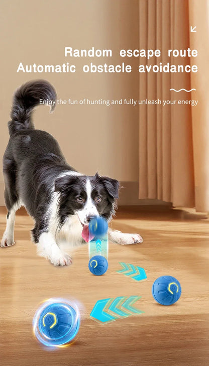 Smart Dog Toy Ball Electronic Interactive Pet Toy Moving Ball USB Automatic Moving Bouncing for Puppy Birthday Gift Cat Product