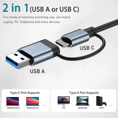 8 in 2 USB Type C Hub