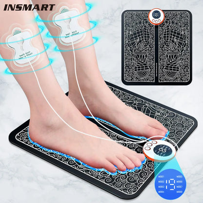 Electric EMS Foot Massager Pad Relief Pain Relax