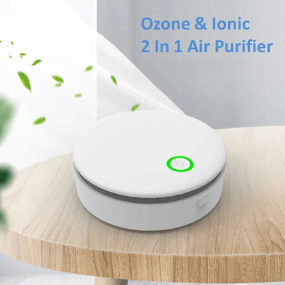 Portable Ozone & Ionic Air Purifier 2 in 1 Eliminate Odor for Home