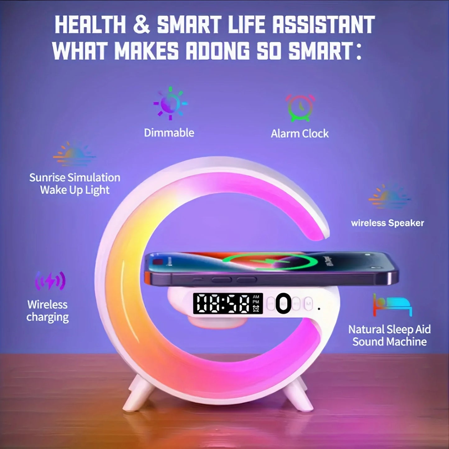 Bluetooth Speaker w/ Alarm Clock